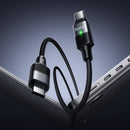 240W PD Metallic Nylon Braided Cable with Magnetic Detachable Plug (U159) USB-C to USB-C