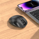 Ergonomic Wireless Mouse with Nano Receiver, Dual Mode 2.4G + Bluetooth, 3-Level Adjustable DPI (GM24)