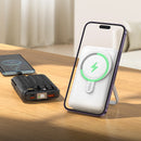 Magnetic 22.5W PD+QC Wireless Charging Power Bank w/ 4 Built-in Cables, Kick Stand (10000mAh) (J135)