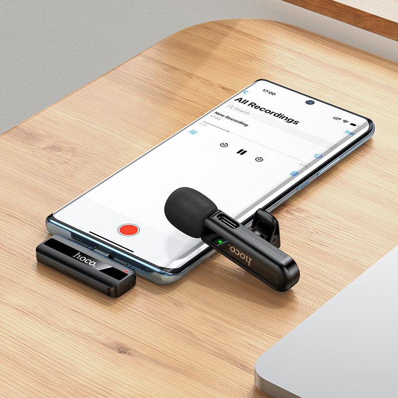 Wireless Digital Microphone w/ USB-C Connector, DSP Digital Noise Reduction (L20-C)