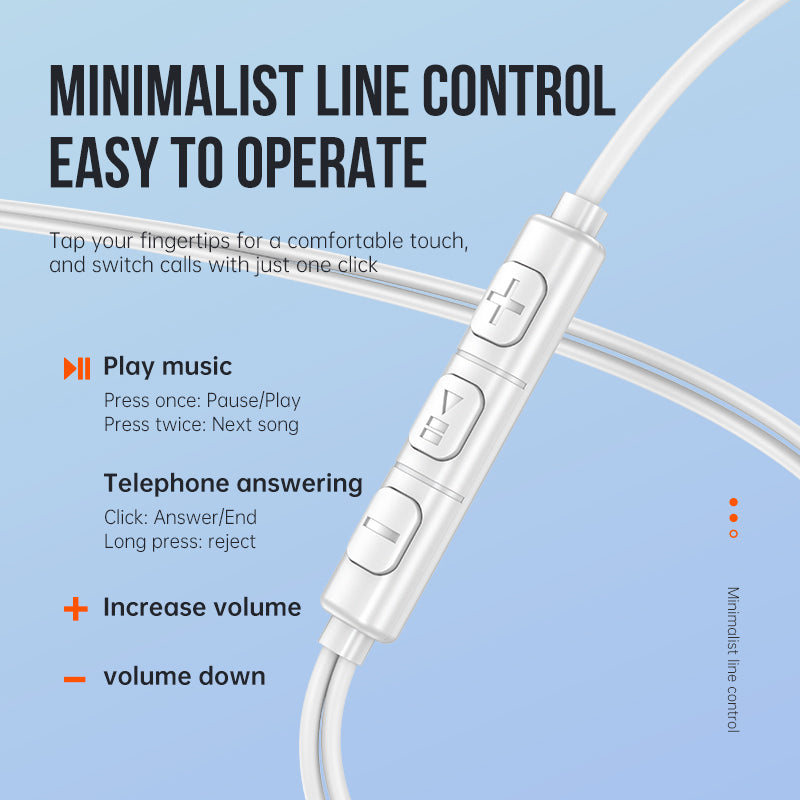 USB-C Earphone Universal w/ Digital Microchip (M20)