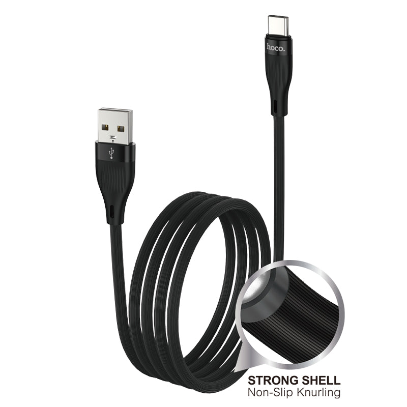 Fast Charging Sturdy & Durable Data Cable w/ Strong Shell, Non Slip Knurling (DU45)