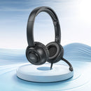 Wired Computer Headset with 270° Rotatable Microphone (W112)