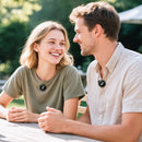 Dual Wireless Digital Microphone w/ USB-C Connector + Lightning Adaptor, ENC Noise Cancellation, Magnetic Lapel (L22)