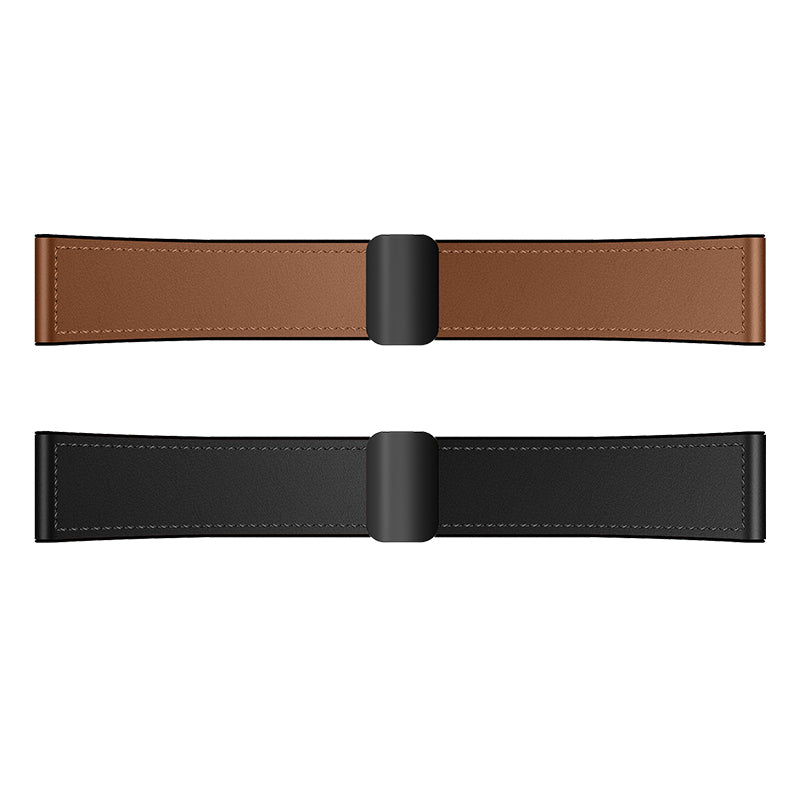 Universal Leather Watch Strap with Magnetic Buckle for Non-Apple Watch including HOCO Watch, Samsung, Huawei, Xiaomi, Vivo, OPPO etc (WH18)