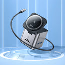 PD 100W 9 in 1 USB-C Multi Function Docking Station with Magnetic Charging Pad (HB49)