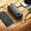 22.5W PD+QC Power Bank with LED % Display, 2 Built-in Cables, CCC Certification (30000mAh) (J132B)