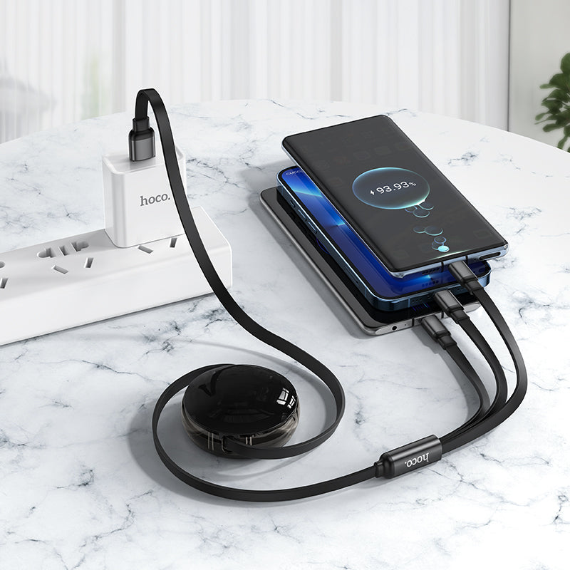 3-in-1 Rectractable Multi-Charging Cable (X78)