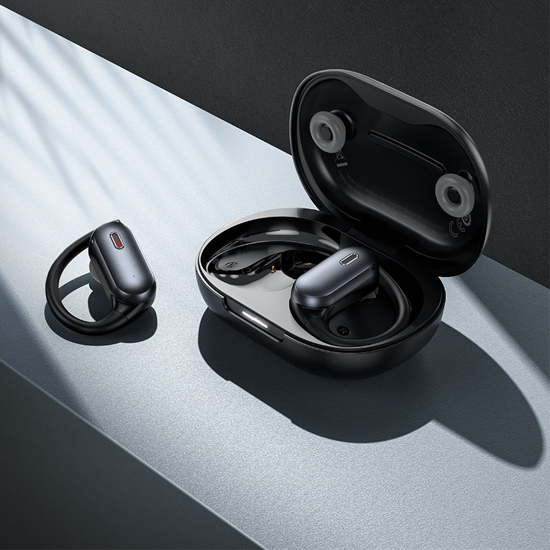 Open Ear TWS Earbud w/ Ear Hook, ANC+ENC Noise Cancellation, 7 Hours, Detachable Strap (EA7)