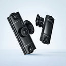 Premium 4-Way Dash Camera with 3" IPS HD Display, Dual 360° Rotatable Cabin & Rear Cameras with Wi-Fi App (DV17)