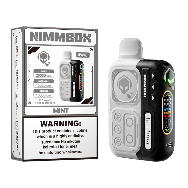 Nimmbox Wave Kit with Three Smart Modes & Up to 20000 Puffs - Grape