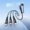 6-in-1 Nylon Braided Universal Multi-Charging Cable (X123)
