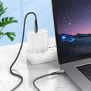 60W Nylon Braided Metallic USB Cable - USB C to USB C (U133)