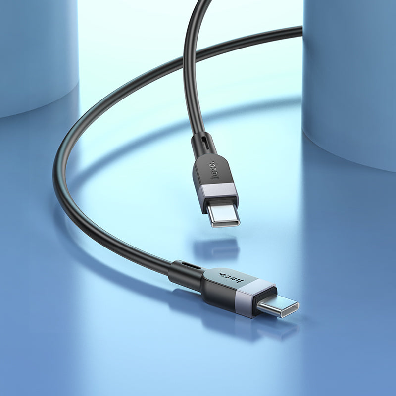 60W PD Silicon Super Fast Charging Cable - USB C to USB C (X109) 3 Meter