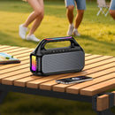 30W Powerful Bluetooth Speaker with LED RGB Light, FM / MicroSD Card / USB / Aux Inputs, TWS Mode (HC47)