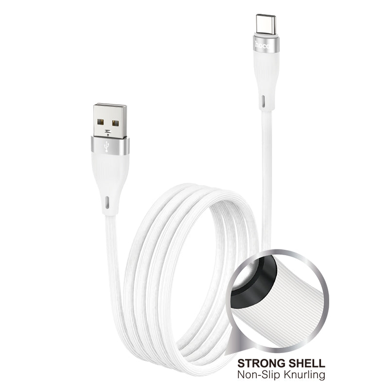 Fast Charging Sturdy & Durable Data Cable w/ Strong Shell, Non Slip Knurling (DU45)