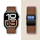 Leather Watch Strap with Magnetic Buckle for Apple Watch (WA34)