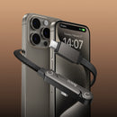 60W PD Nylon Braided Zinc Alloy Cable with Metallic Kick Stand (U150) USB C to USB C