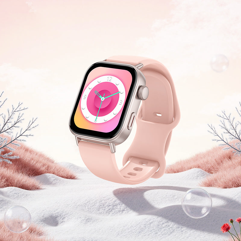 Pink Smart Watch w/ Call Feature, 3~5 Days Battery Life, IP67 Waterproofing (Y32)