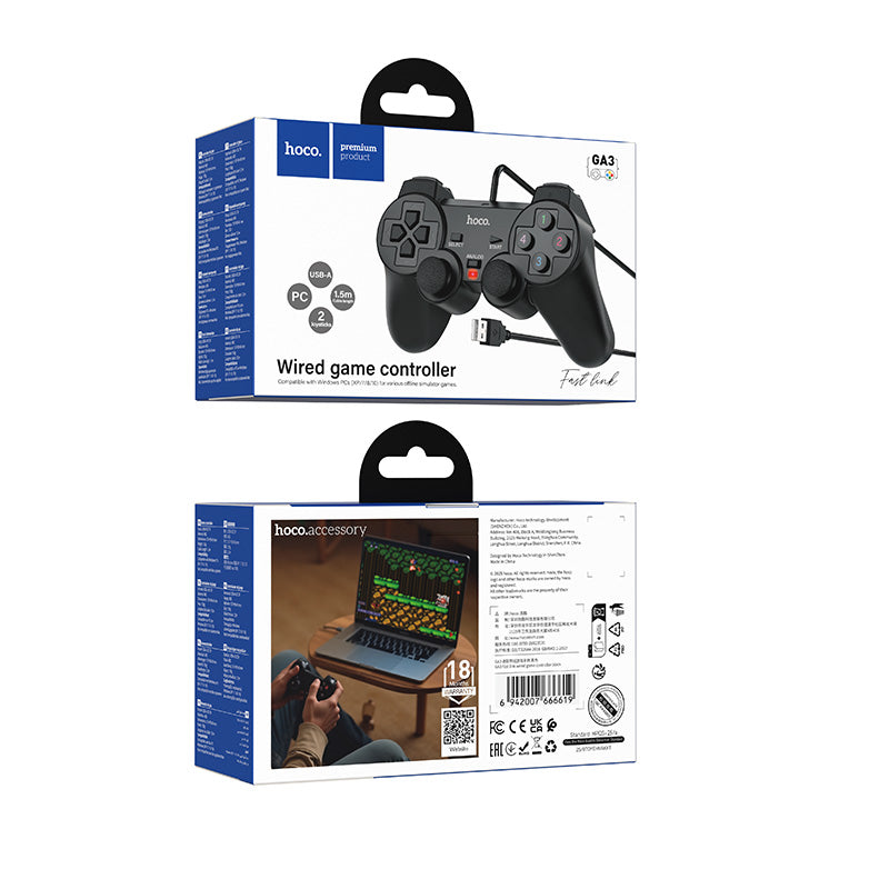 Wired Gaming Controller for PC (GA3)