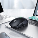 Ergonomic Wireless Mouse with Nano Receiver, LED Light, Dual Mode 2.4G + Bluetooth, Multi-Function Buttons (GM40)
