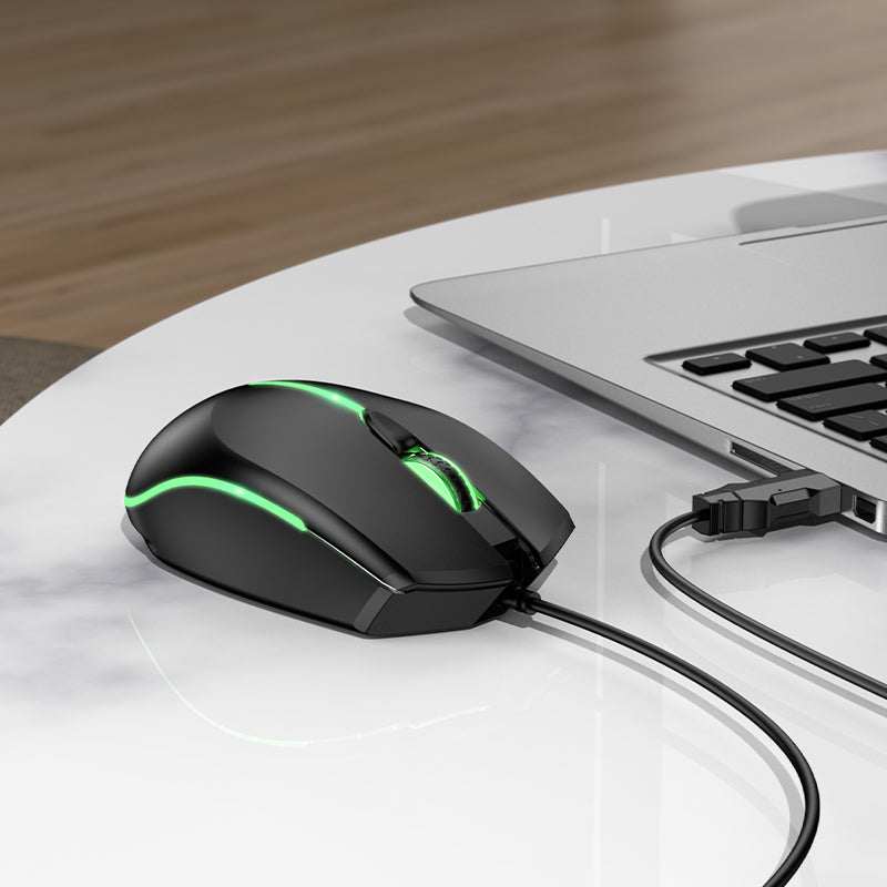 Wired Gaming Mouse w/ 2400 DPI, LED Light (GM37)