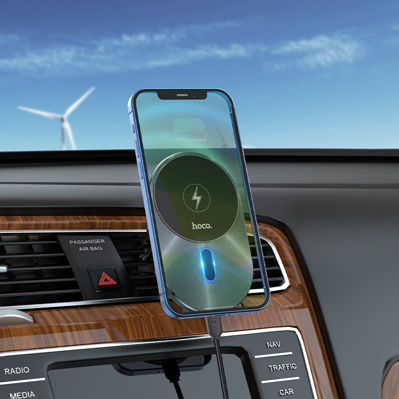 15W Magnetic Wireless Charging Air Vent Phone Holder (CA91)