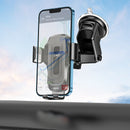 15W Automatic Clamping Wireless Charging Phone Holder for Windshield / Dashboard (HW3)