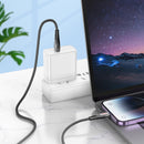 Nylon Braided Metallic USB Cable - Lightning (U133)