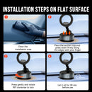 Magnetic Multi-Surface Suction Cup Phone Mount with Foldable Arm (H08)