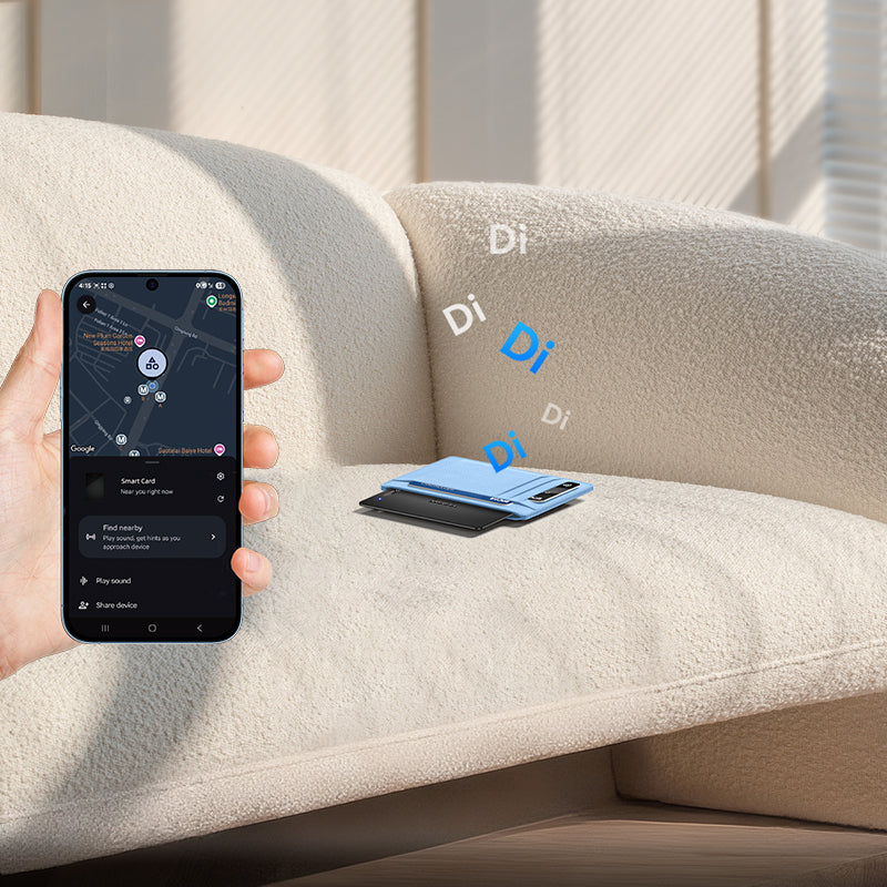 Smart Wireless Tracker Card for Android, 3 Months Rechargable Battery Life (E97A)