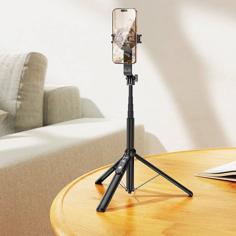 Premium Bluetooth Selfie Stick w/ 1.5m Tripod, V5.2 Remote, Magnetic Phone Holder (K25)