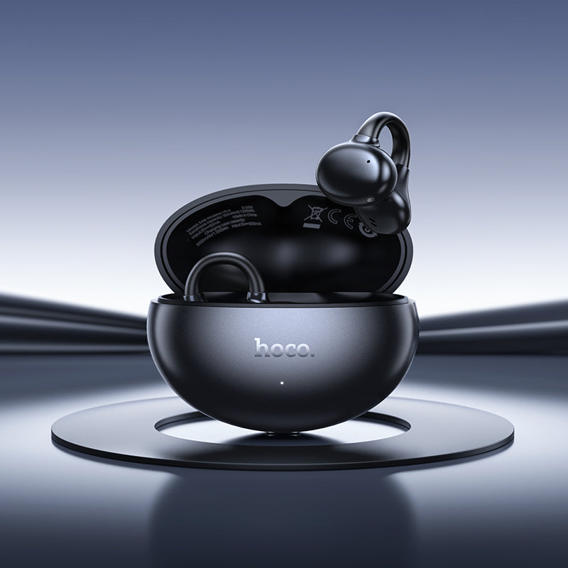 Open-Ear TWS Clip-On Earbuds with 6 Hours, Hoco Music App (EA8)