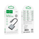 2 in 1 USB-C to Aux & USB-C Adaptor (UPA34)