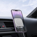 15W Magnetic Wireless Fast Charging Phone Holder for Air Vent w/ Clear Crystal Accent (HW17)