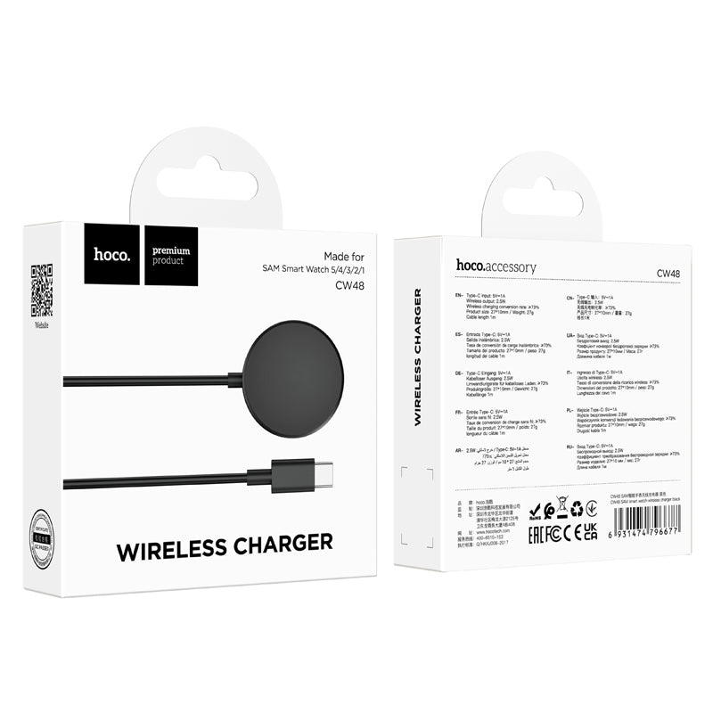 Wireless Charger for Samsung Watch 1/2/3/4/5 Series (CW48)
