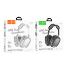 Premium Bluetooth Headset w/ 45 Hours, ANC Noise Cancelling, Easy Control Knob, HOCO Music App (W68)