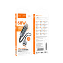 Fast Charging Nylon Braided Cable with LED Power Display (X112)