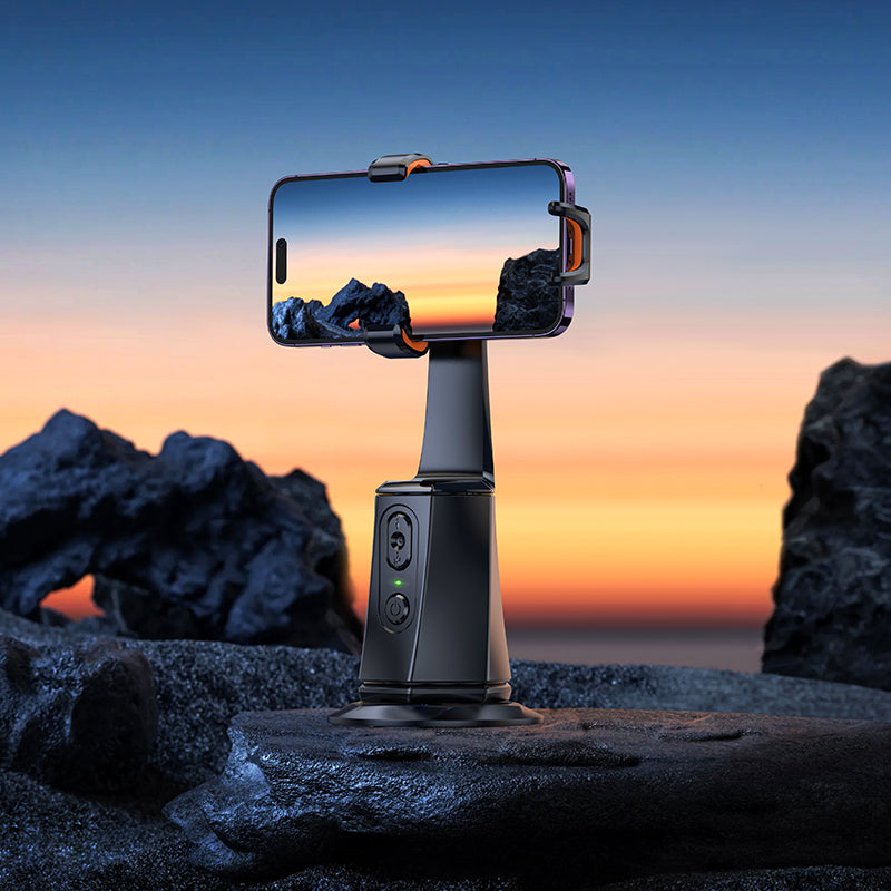 Automatic Face Tracking Selfie Dock with 360' Rotation, 7M Reaction Range, AI Hand Gesture Recognition, AI Smart Follow Up (K26)