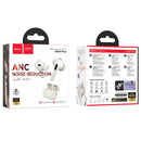 TWS Earbud w/ 7 Hour, Battery % Display, ANC Noise Cancelling, Leather Case & Strap (EQ9 PLUS)