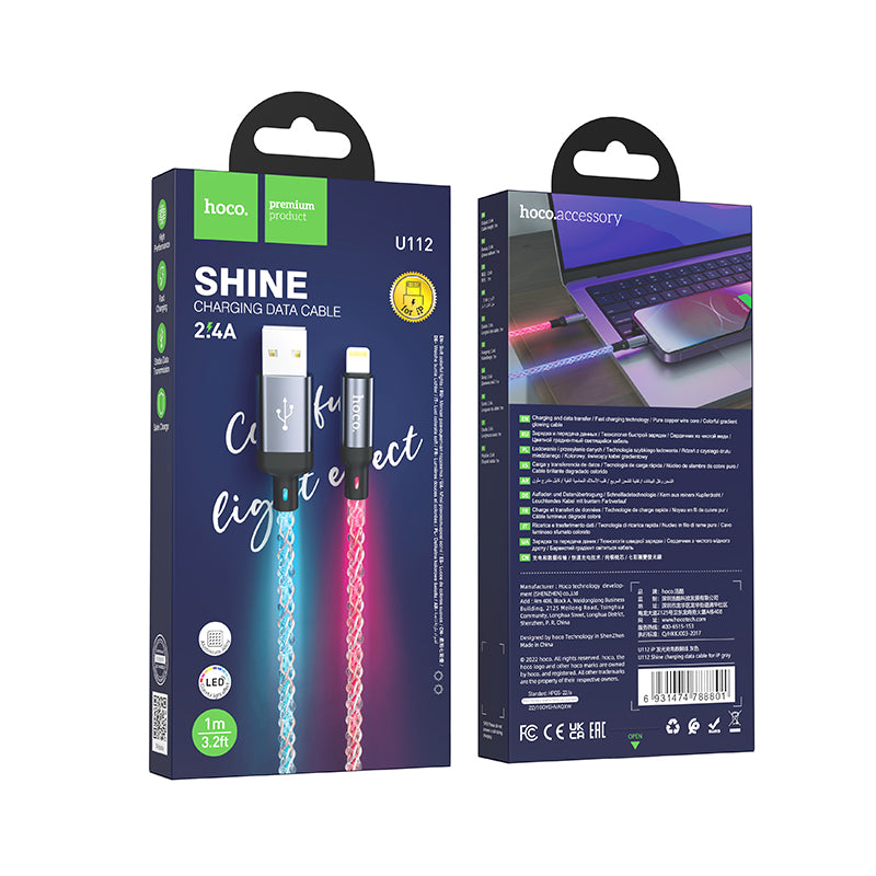 Colorful LED USB Cable - Lightning (U112)