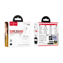 Semi-In-Ear TWS Earbuds with 7 Hours, Carry Case and Snap Hook (EQ30) White