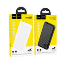 2.1A Power Bank w/ 2 USB, Ultra Thin (10000mAh) (J123) - Black