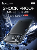 Magnetic Shock Proof Case w/ MagSafe Compatible, Premium T6000 Carbon Fiber Texture, Hidden Ring (AS13) - iPhone 17 Series