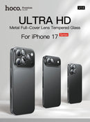 Premium Ultra HD Camera Lens Protector w/ Metallic Ring, CSG Anti Glare Lens (V14) - iPhone 17 Series