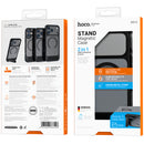 Magnetic Semi-Transparent Case w/ MagSafe Compatible, Anti-Fingerprint, Hidden Kick Stand (AS12) - iPhone 17