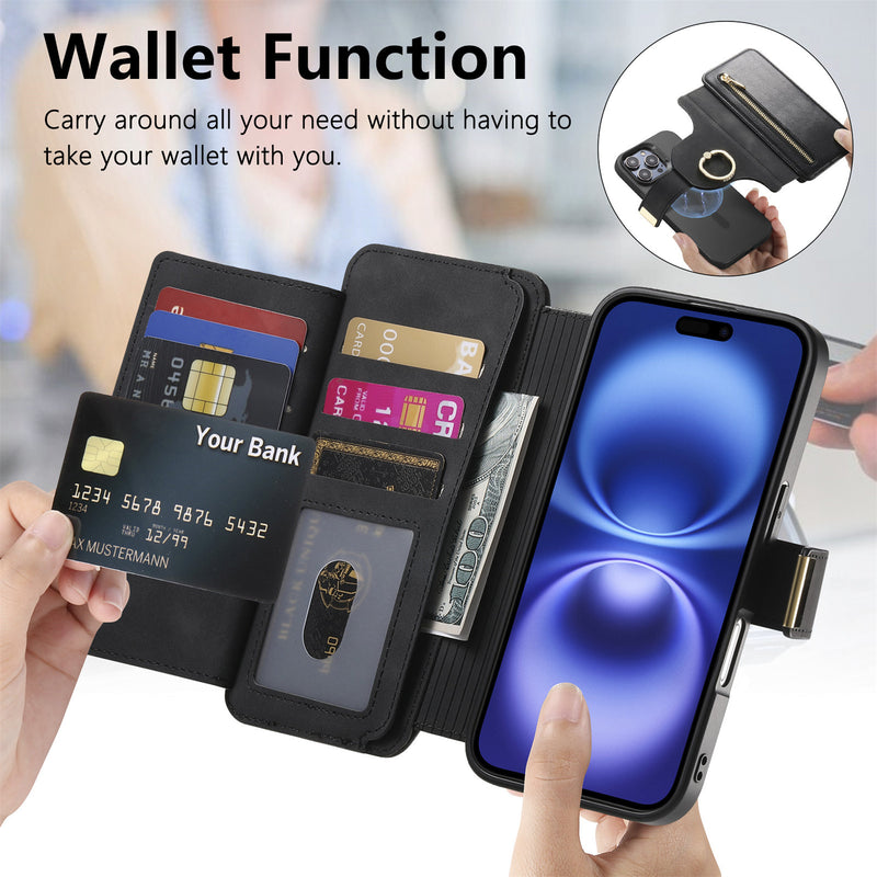 Universal Magnetic Detachable Flip Wallet Case (FLP)