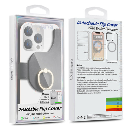 Universal Magnetic Detachable Flip Wallet Case (FLP)