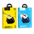 Ergonomic 7-Button Wired Gaming Mouse with LED Light, 3600 DPI (GM31)