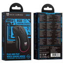 Wired Gaming Mouse with RGB Light, 3600 DPI, Side Buttons (GM601)